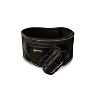 Pasy kulturystyczne - Kieszenie do biegania pas podtrzymujący lędźwie uchwytem na butelkę wody, czarny - miniaturka - grafika 1