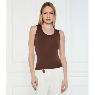 Patrizia Pepe Top Slim Fit - Koszulki i topy damskie - miniaturka - grafika 1
