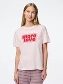 Koszulki i topy damskie - Pieces Koszulka "Tamera" w kolorze jasnoróżowym - miniaturka - grafika 1