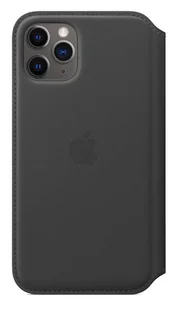 APPLE LEATHER FOLIO CASE MX062ZM/A IPHONE 11 PRO BLACK ORYGINALNA PLOMBA - Etui i futerały do telefonów - miniaturka - grafika 1