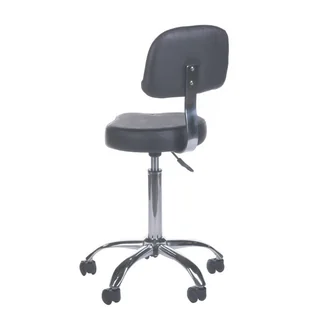 Taboret kosmetyczny z oparciem BH-7268 Czarny - Krzesła i taborety kosmetyczne - miniaturka - grafika 4