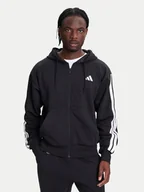 Bluzy męskie - adidas Bluza Essentials 3-Stripes JD1870 Czarny Regular Fit - miniaturka - grafika 1