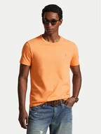 Koszulki męskie - Polo Ralph Lauren T-Shirt 710671438457 Pomarańczowy Custom Slim Fit - miniaturka - grafika 1