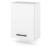 Szafki kuchenne - Szafka kuchenna wisząca modułowa nowoczesna uchwyty 50cm spremium biały mat - miniaturka - grafika 1