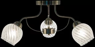 ELEM Lampa sufitowa antyczne złoto do sypialni 8979/3 21QG z serii MERIDA - Lampy sufitowe - miniaturka - grafika 1