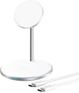 Ładowarki do telefonów - Choetech ładowarka bezprzewodowa Qi 15W do iPhone i AirPods uchwyt magnetyczny kompatybilny z MagSafe srebrny (T581-F) T581-F - miniaturka - grafika 1