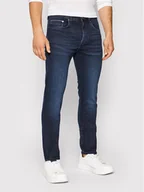 Spodnie męskie - TOMMY HILFIGER Jeansy Core Bleecker MW0MW15593 Granatowy Slim Fit - miniaturka - grafika 1