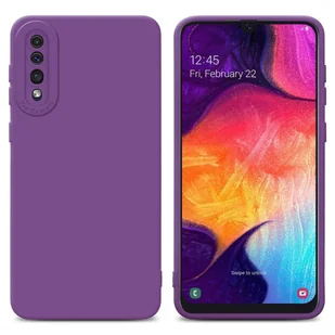 Pokrowiec Etui Do Samsung Galaxy A50 4G / A50s / A30s w FLUID MATOWY FIOLET TPU Silikonowe Obudowa Ochronny Case Cover Cadorabo - Etui i futerały do telefonów - miniaturka - grafika 1
