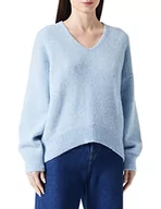Swetry damskie - BOSS Damski sweter C_fondianan Knitted_Sweater, Light/Pastel Blue450, XL - miniaturka - grafika 1