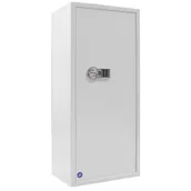 Sejfy i kasy pancerne - Sejf na broń długą z 6 uchwytami Valberg Arsenal 1253 klasa S1 zamek elektroniczny kolor biały RAL 9003 - miniaturka - grafika 1