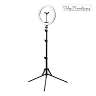 Lampy kosmetyczne - GLOW lampa pierścieniowa ring 13" RGB bsc ze statywem 10W - miniaturka - grafika 1