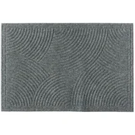 Wycieraczki - Wycieraczka Tekstylna 45 x 75 cm prążki szary - miniaturka - grafika 1