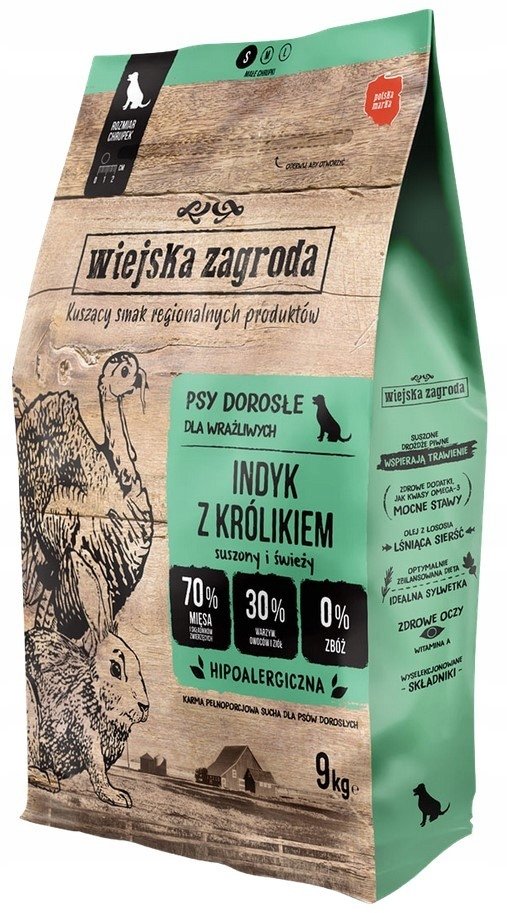 Wiejska Zagroda indyk i królik 15 kg