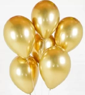 Balony chrome, shiny, glossy, platynowe, złote, gold 10 szt. - Balony i akcesoria - miniaturka - grafika 1