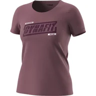 Koszulki sportowe damskie - Koszulka DYNAFIT Graphic Co W S/S Tee dark rose M - miniaturka - grafika 1