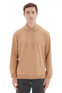 Trendyol Męska bluza z kapturem, zwykła, brązowa, M, @@, M - Bluzy męskie - miniaturka - grafika 1