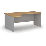 Biurka - Biurko narożne PRIMO GRAY, 1800 x 1200 mm, lewe, szary/buk - miniaturka - grafika 1