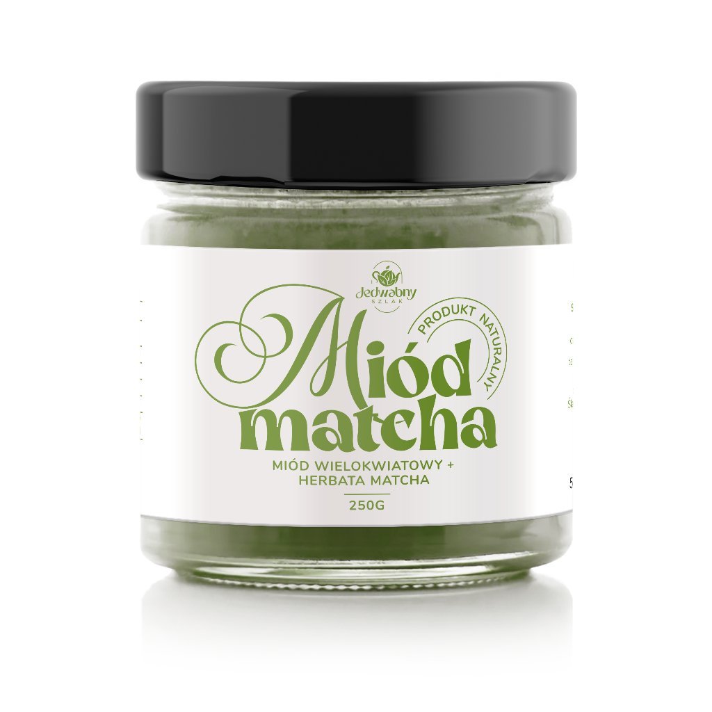 Miód wielokwiatowy z MATCHĄ 250g