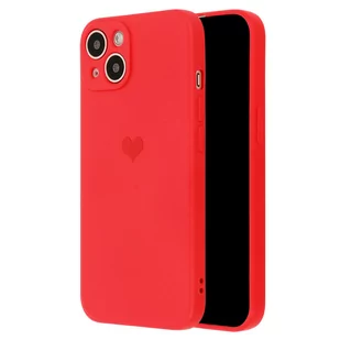 Vennus Silicone Heart Case do Samsung Galaxy S22+ Plus wzór 1 czerwony - Etui i futerały do telefonów - miniaturka - grafika 1