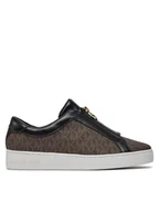 Slip on damskie - MICHAEL Michael Kors Sneakersy Keaton Zip Slip On 43R4KTFP2B Brązowy - miniaturka - grafika 1