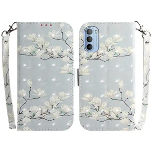 Dla Motorola Moto G31 / G41 3D Kolorowe poziome skórzane etui na telefon z klapką - Etui i futerały do telefonów - miniaturka - grafika 1