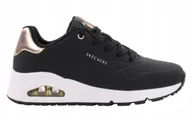Buty sportowe damskie - Buty damskie Skechers Uno 177094-BLK - miniaturka - grafika 1