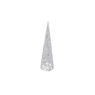 Ozdoby bożonarodzeniowe - Choinka 15 LED ciepły biały 45 cm srebrny - miniaturka - grafika 1