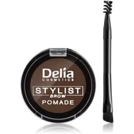Pomada do brwi - Delia Cosmetics Eyebrow Expert Pomada do brwi Ciemny Brąz 1 szt. - miniaturka - grafika 1