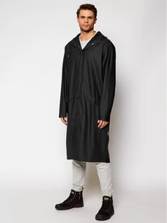 Kurtki damskie - Rains Kurtka przeciwdeszczowa Unisex 1836 Czarny Regular Fit - grafika 1