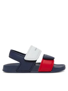 Tommy Hilfiger Sandały T1X2-33913-1172Y S Granatowy - Buty dla chłopców - miniaturka - grafika 1