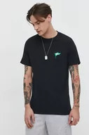 Koszulki męskie - Converse t-shirt bawełniany męski kolor czarny z aplikacją - miniaturka - grafika 1