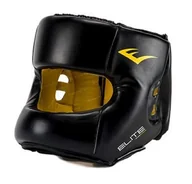 Ochraniacze do sportów walki - Everlast Kask bokserski Elite z pełną ochroną głowy czarny - miniaturka - grafika 1