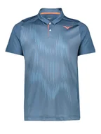 Koszulki sportowe męskie - Mizuno Sportowa koszulka polo "Shadow" w kolorze niebieskim - miniaturka - grafika 1