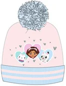 Czapki dla dzieci - Zimowa czapka dziewczęca z pomponem Koci Domek Gabi - miniaturka - grafika 1