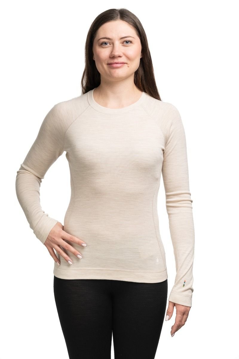 Smartwool Koszulka termoaktywna damska Classic Thermal Merino Base Layer Crew Women kremowa XL