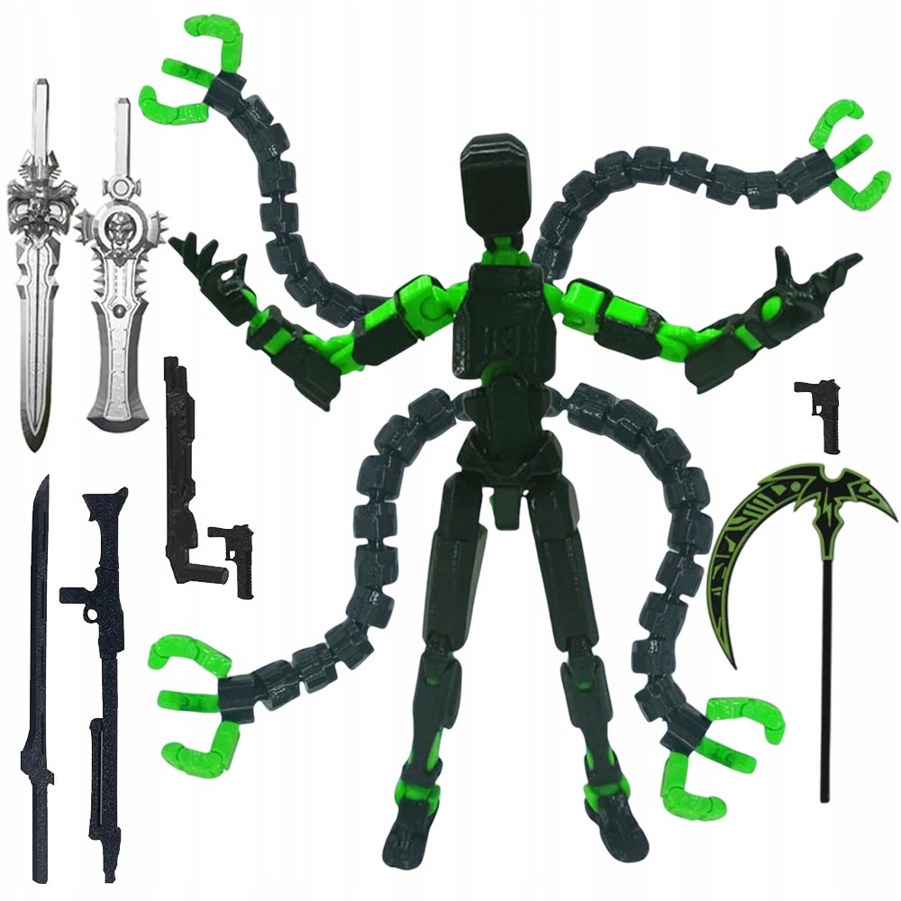 Wieloprzegubowy Ruchomy Robot Drukowany Manekin 3D Figurka Kolekcjonerska