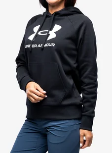 Bluza damska Under Armour Rival Fleece Big Logo Hoody - black/white - Bluzy sportowe damskie - miniaturka - grafika 1