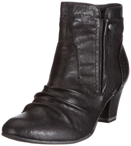 Jana Damskie modne kozaki, czarny - czarny Black - 38.5 EU Weit