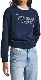 Pepe Jeans Bluza damska Vella, Niebieski (Dulwich), XL - Bluzy damskie - miniaturka - grafika 1
