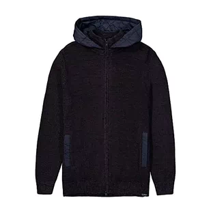 Garcia Męski kardigan Knit kurtka z dzianiny, Concrete, XL - Swetry męskie - miniaturka - grafika 1