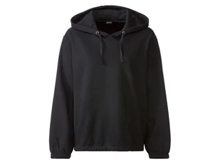 esmara® Bluza dresowa damska XXL z kapturem (2XL (52/54), Czarny) - Bluzy damskie - miniaturka - grafika 1