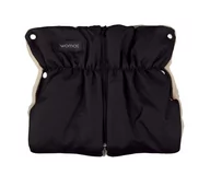 Akcesoria do wózków - Womar Rękawiczki do wózka Mufki dwuczęściowe czarny - miniaturka - grafika 1
