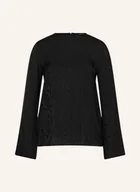 Bluzki damskie - Armani Exchange Bluzka Z Satyny schwarz - miniaturka - grafika 1
