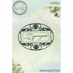 Stempel - Zaproszenie oval - Agateria - Szkolne artykuły papiernicze - miniaturka - grafika 1