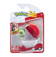 Figurki dla dzieci - POKEMON CLIP N GO SPRIGATITO WITH REPEAT BALL - miniaturka - grafika 1