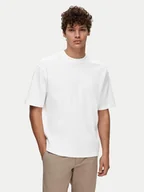 Koszulki męskie - Selected Homme T-Shirt 16094143 Biały Loose Fit - miniaturka - grafika 1