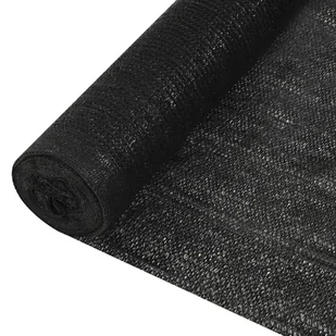 vidaXL Lumarko Siatka cieniująca, czarna, 1x50 m, HDPE, 150 g/m! 149337 - Akcesoria do ogrodzeń - miniaturka - grafika 5