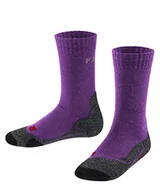 Skarpetki damskie - FALKE Unisex dziecięce skarpety trekkingowe TK2, wełna, 1 para, fioletowy (Wildberry 8895), 31-34 - miniaturka - grafika 1