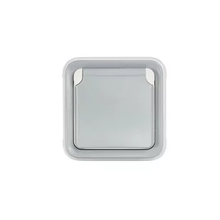 Legrand leg69831 2P T-gniazdko z pokrywą ochronną, 16 A, szary, podtynkowa - Gniazdka elektryczne - miniaturka - grafika 1
