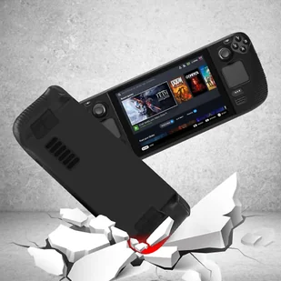 Pancerne etui ochronne silikonowe PGTECH TPU Case do konsoli do Steam Deck Czarne + Szkło - Akcesoria do Nintendo - miniaturka - grafika 14